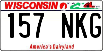 WI license plate 157NKG
