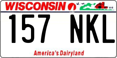 WI license plate 157NKL
