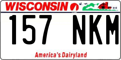 WI license plate 157NKM