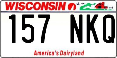 WI license plate 157NKQ