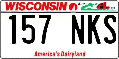 WI license plate 157NKS