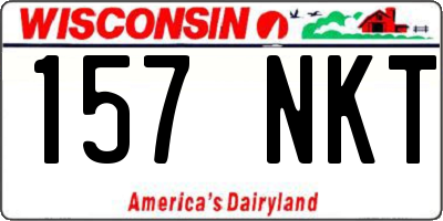 WI license plate 157NKT