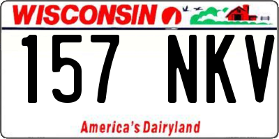 WI license plate 157NKV
