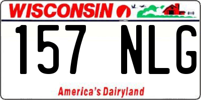 WI license plate 157NLG