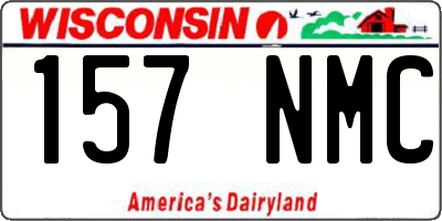 WI license plate 157NMC