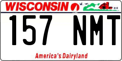 WI license plate 157NMT