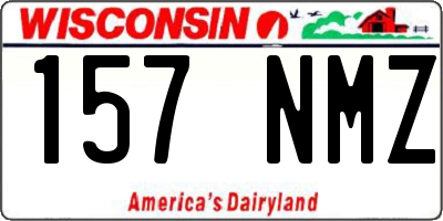 WI license plate 157NMZ