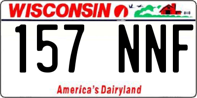 WI license plate 157NNF
