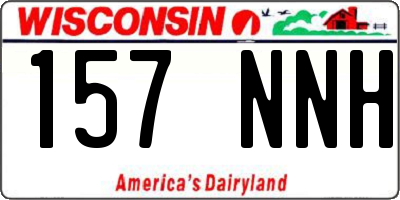 WI license plate 157NNH