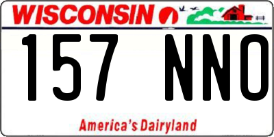 WI license plate 157NNO