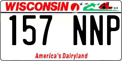 WI license plate 157NNP