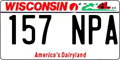 WI license plate 157NPA
