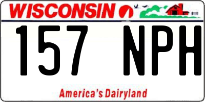 WI license plate 157NPH