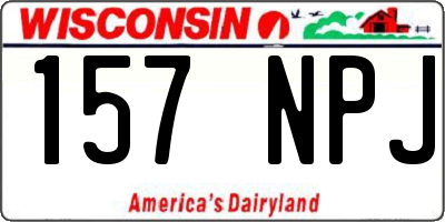 WI license plate 157NPJ