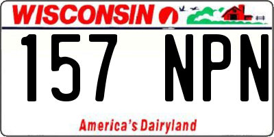WI license plate 157NPN