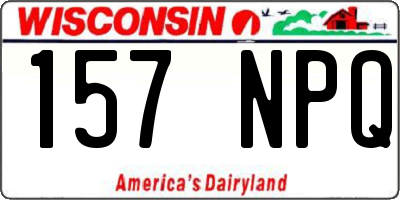 WI license plate 157NPQ