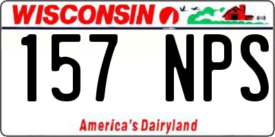 WI license plate 157NPS