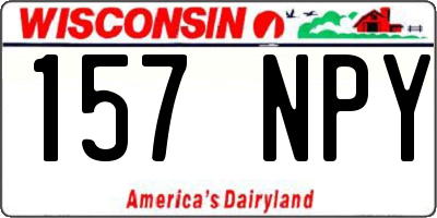WI license plate 157NPY