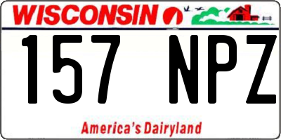 WI license plate 157NPZ