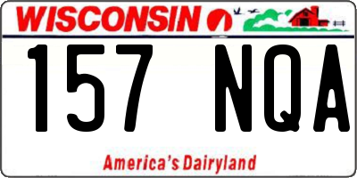 WI license plate 157NQA
