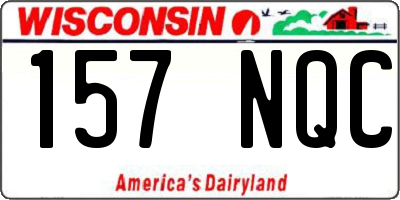 WI license plate 157NQC