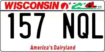 WI license plate 157NQL
