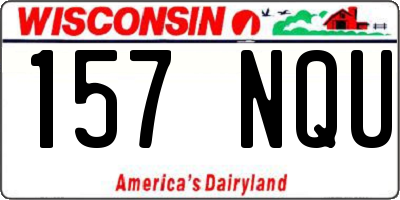 WI license plate 157NQU