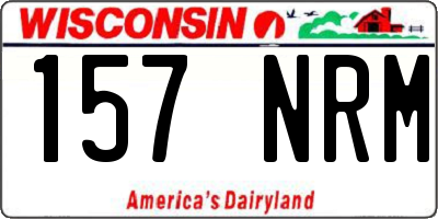 WI license plate 157NRM
