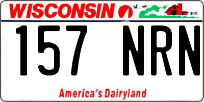 WI license plate 157NRN