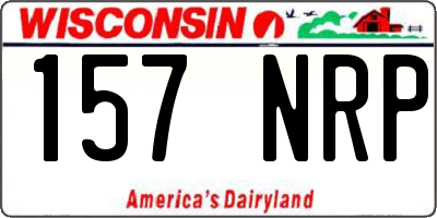 WI license plate 157NRP
