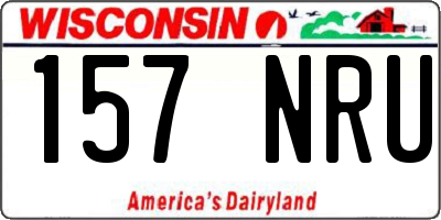 WI license plate 157NRU