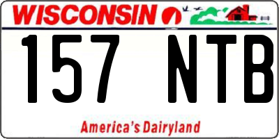 WI license plate 157NTB
