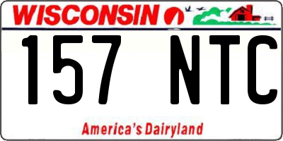 WI license plate 157NTC