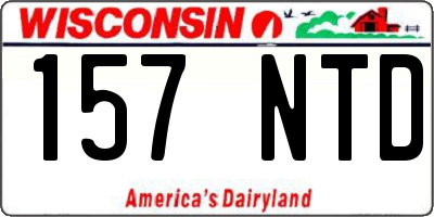 WI license plate 157NTD