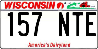 WI license plate 157NTE