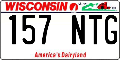 WI license plate 157NTG