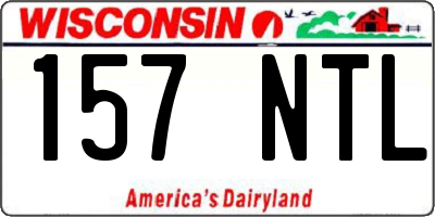 WI license plate 157NTL
