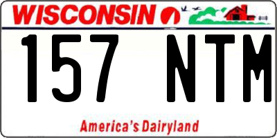 WI license plate 157NTM