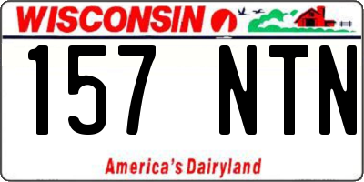 WI license plate 157NTN