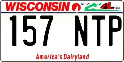 WI license plate 157NTP