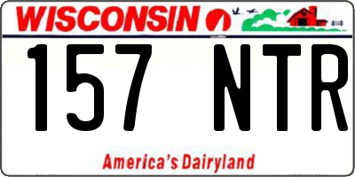WI license plate 157NTR