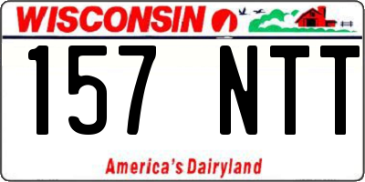 WI license plate 157NTT
