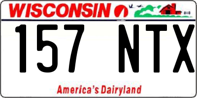 WI license plate 157NTX