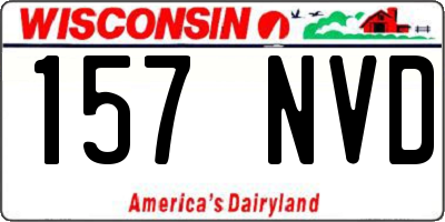 WI license plate 157NVD