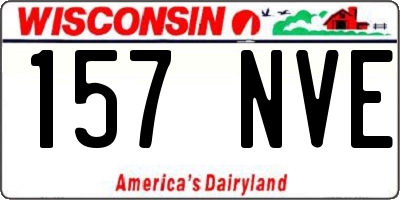 WI license plate 157NVE