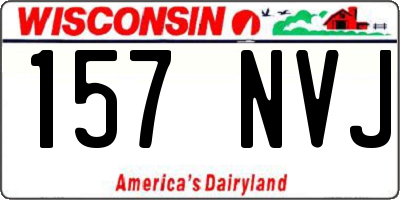 WI license plate 157NVJ