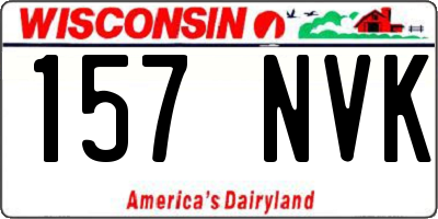 WI license plate 157NVK