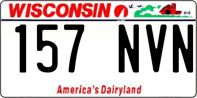 WI license plate 157NVN