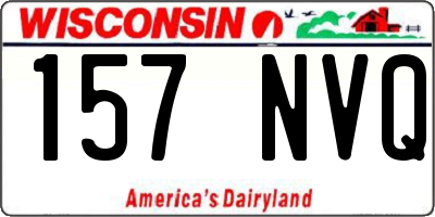 WI license plate 157NVQ