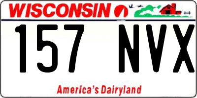 WI license plate 157NVX